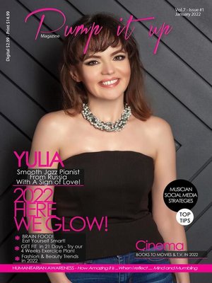 cover image of Pump it up Magazine--Yulia Smooth Jazz Pianist From Russia With a Sign of Love
